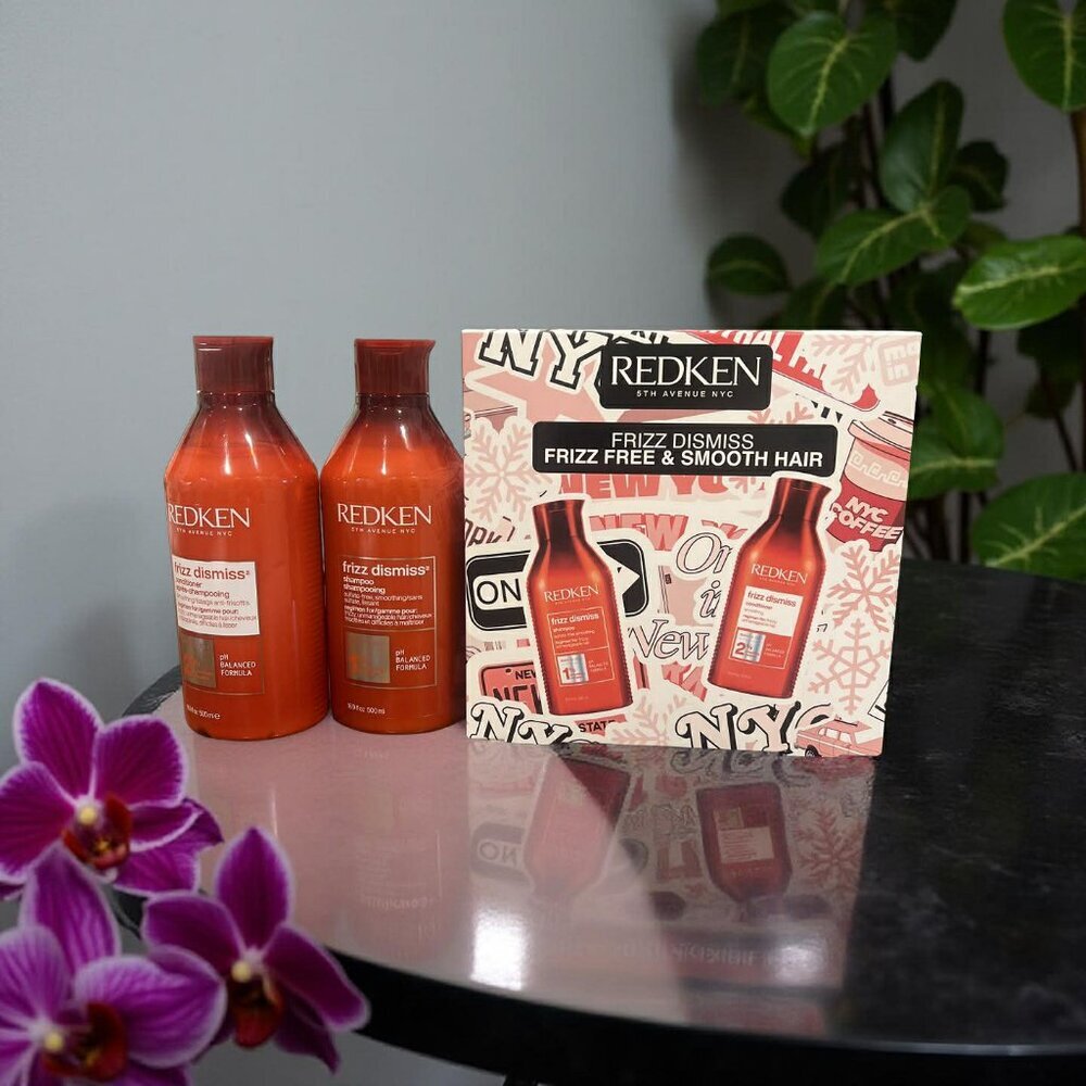 Redken Frizz Dismiss Frizz Free Smooth Hair Shampoo & Conditioner 16.9 oz